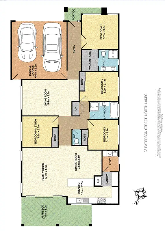 Floorplan of Homely house listing, 33 Paterson Street, North Lakes QLD 4509
