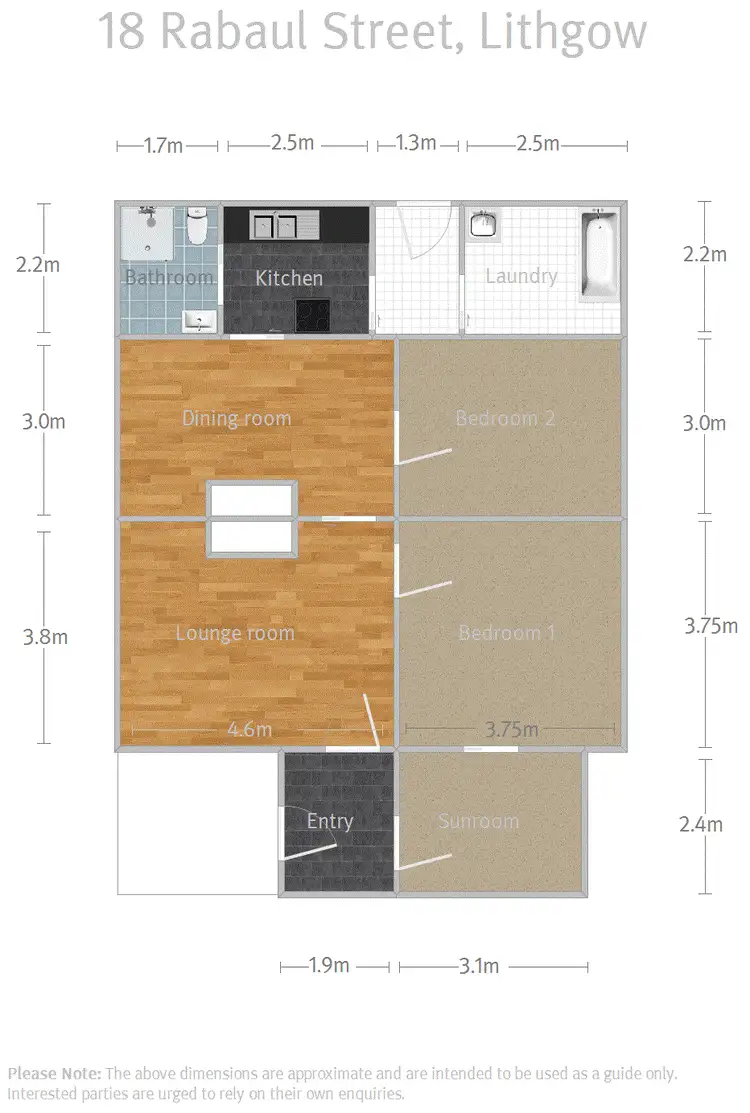 Floorplan of Homely house listing, 18 Rabaul Street, Lithgow NSW 2790