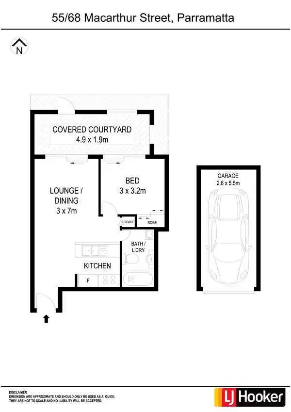 Floorplan of Homely apartment listing, 55/68 MacArthur Street, Parramatta NSW 2150
