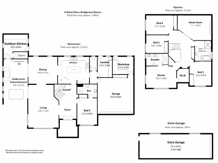 Floorplan of Homely house listing, 8 Orion Place, Bridgeman Downs QLD 4035