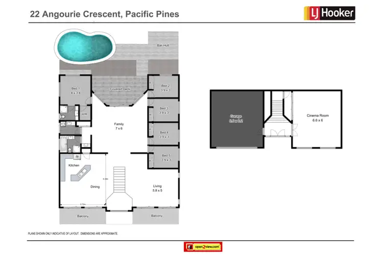 Floorplan of Homely house listing, 22 Angourie Crescent, Pacific Pines QLD 4211