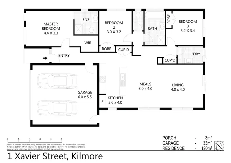 Floorplan of Homely house listing, 1 Xavier Street, Kilmore VIC 3764