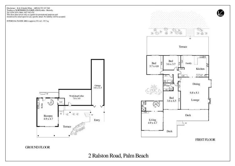 Floorplan of Homely house listing, 2 Ralston Road, Palm Beach NSW 2108