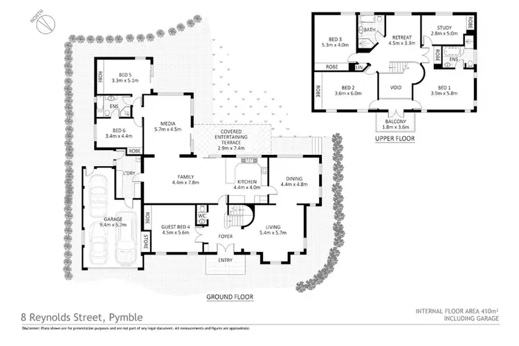 Floorplan of Homely house listing, 8 Reynolds Street, Pymble NSW 2073