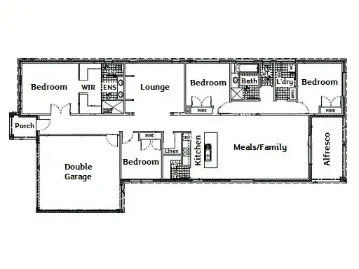Floorplan of Homely house listing, 45 Brownlow Drive, Point Cook VIC 3030