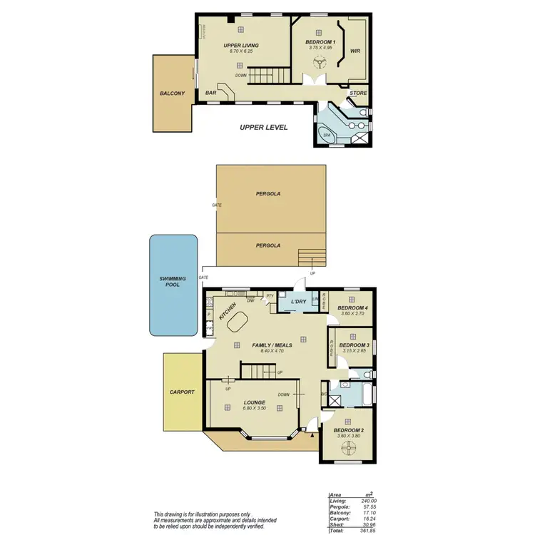 Floorplan of Homely house listing, 64 Coomurra Drive, Salisbury Heights SA 5109