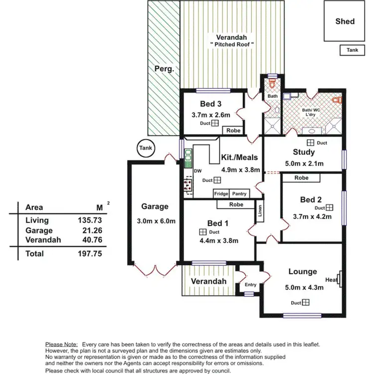 Floorplan of Homely house listing, 62 Cullford Avenue, Klemzig SA 5087