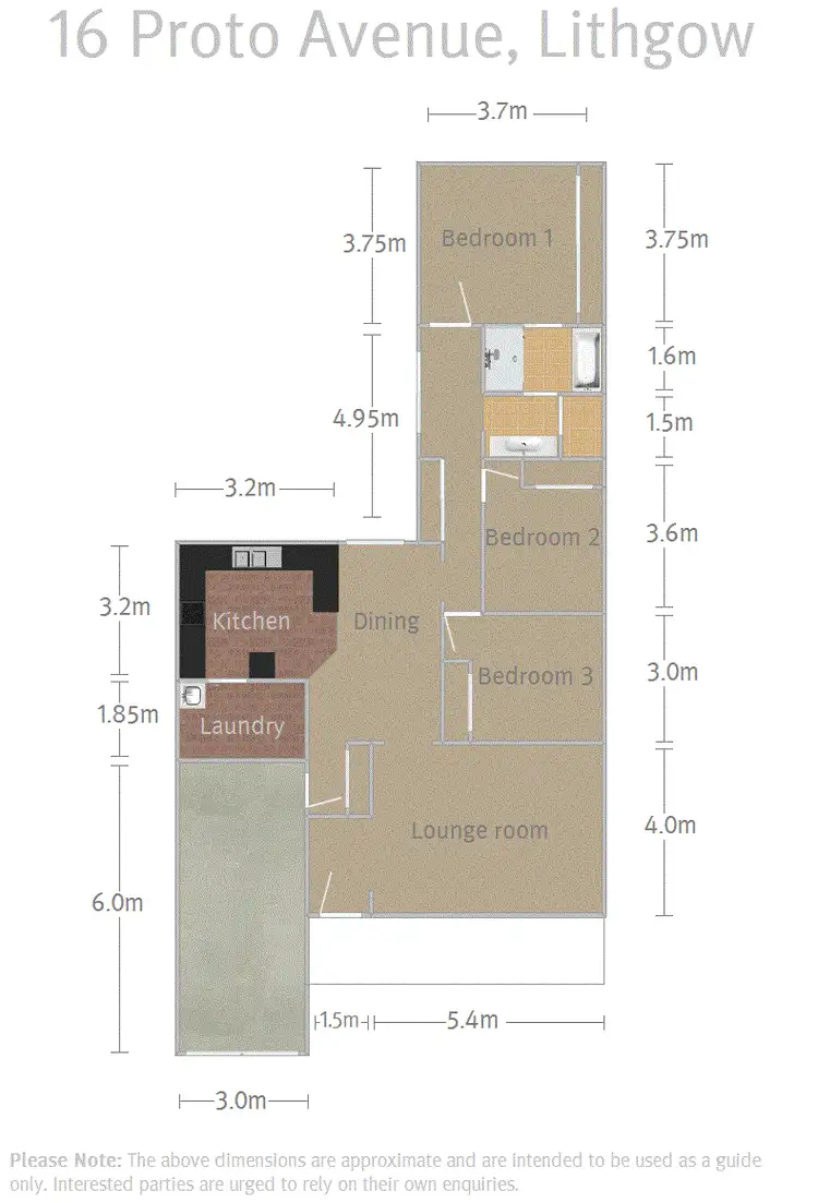 Floorplan of Homely villa listing, 16 Proto Avenue, Lithgow NSW 2790