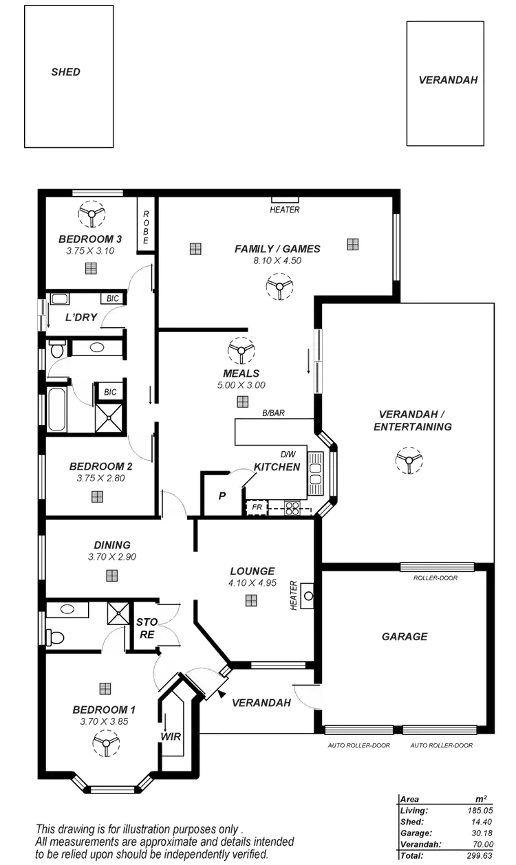 Floorplan of Homely house listing, 17 Oakdale Drive, Gilles Plains SA 5086