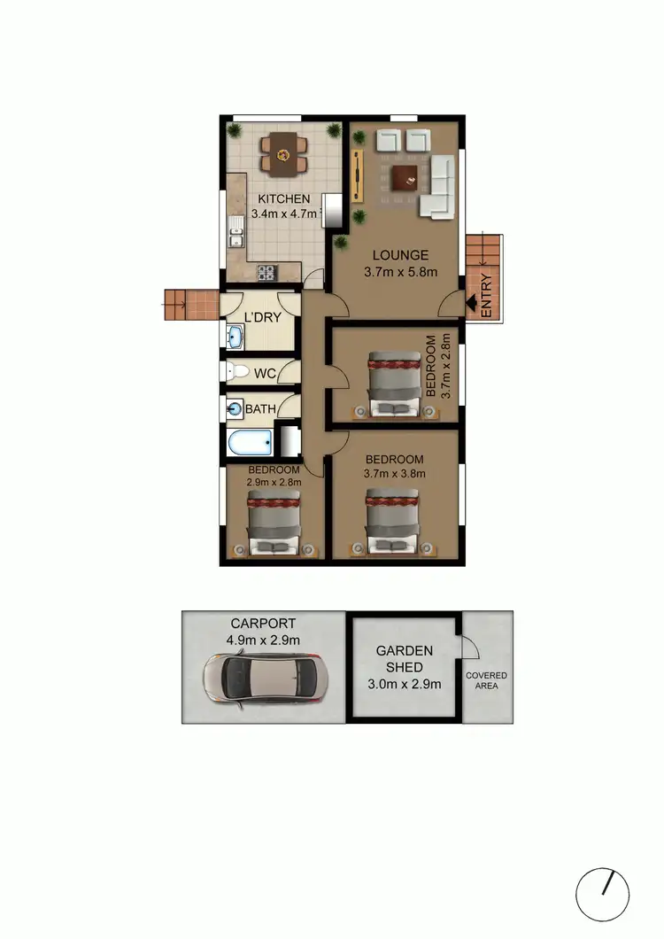 Floorplan of Homely house listing, 17 Jefferis Street, Torrens ACT 2607