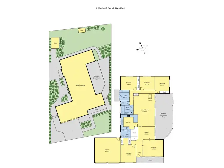 Floorplan of Homely house listing, 4 Hartwell Court, Werribee VIC 3030