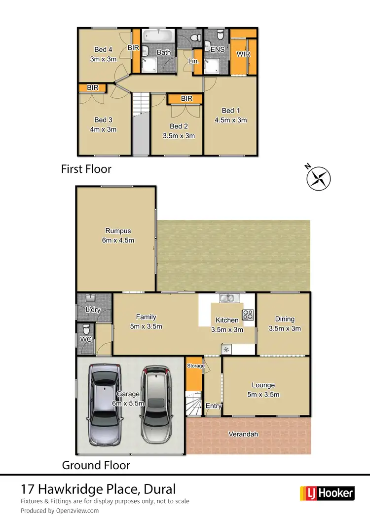 Floorplan of Homely house listing, 17 Hawkridge Place, Dural NSW 2158