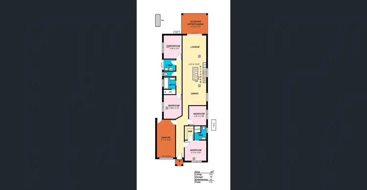 Floorplan of Homely house listing, 51b Lantana Drive, Parafield Gardens SA 5107