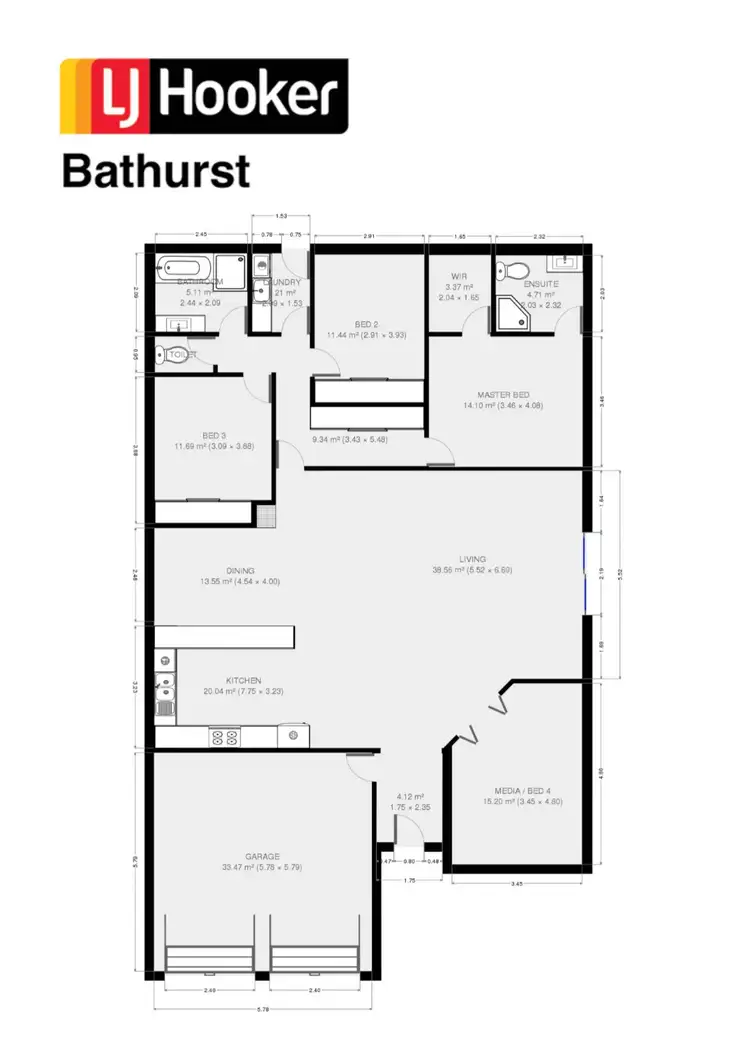 Floorplan of Homely house listing, 2a She Oak Close, Kelso NSW 2795