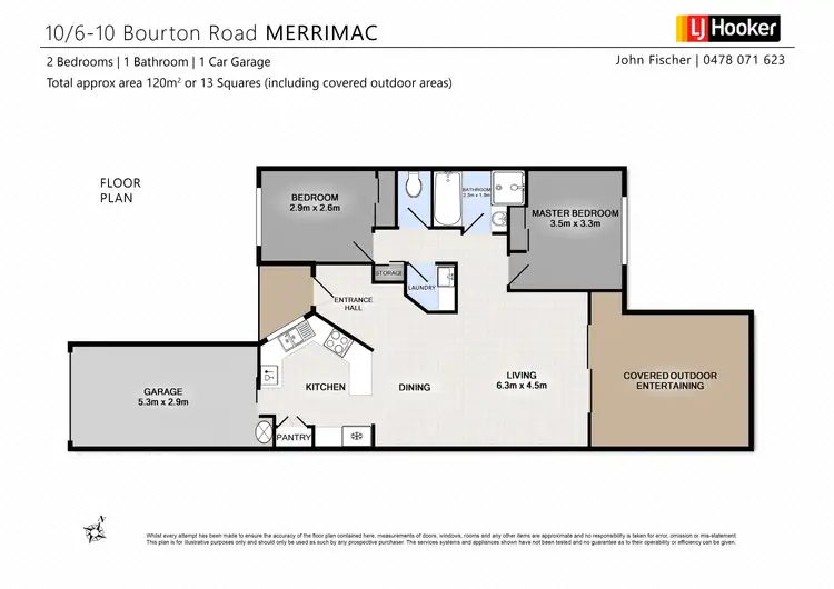 Floorplan of Homely villa listing, 10/6-10 Bourton Road, Merrimac QLD 4226