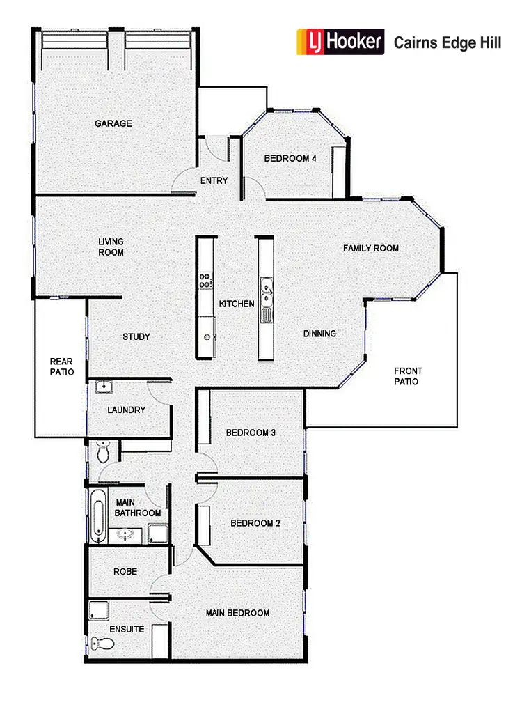 Floorplan of Homely house listing, 7 Echo Close, Mount Sheridan QLD 4868