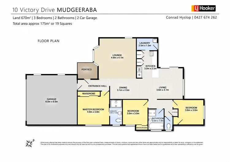 Floorplan of Homely house listing, 10 Victory Drive, Mudgeeraba QLD 4213