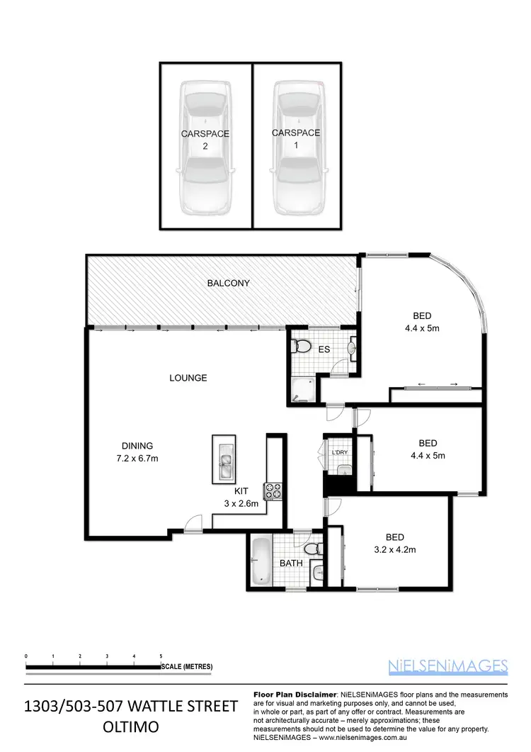 Floorplan of Homely apartment listing, 1303/507 Wattle Street, Ultimo NSW 2007