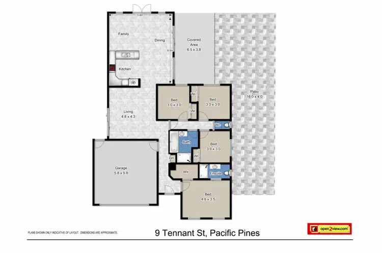 Floorplan of Homely house listing, 9 Tennant Street, Pacific Pines QLD 4211