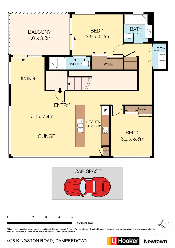 Floorplan of Homely apartment listing, 4/28-30 Kingston Road, Camperdown NSW 2050