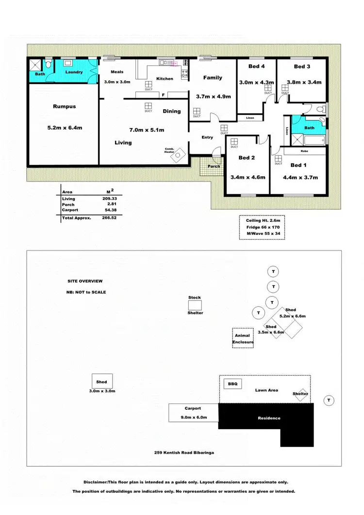 Floorplan of Homely house listing, 259 Kentish Road, Bibaringa SA 5118