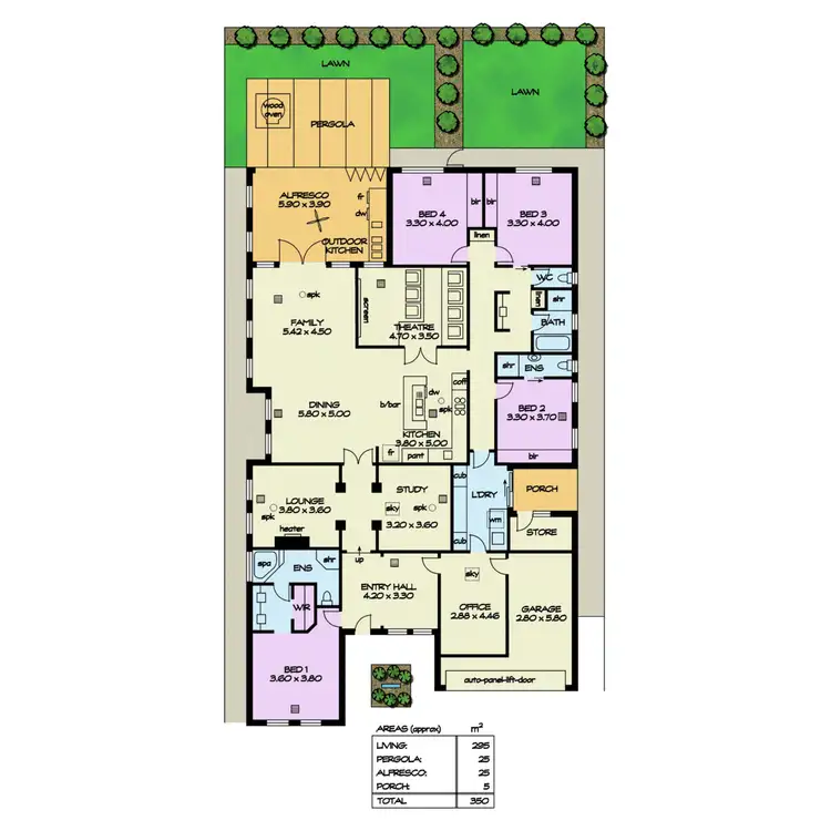 Floorplan of Homely house listing, 23 Mitchell Drive, Evanston Park SA 5116