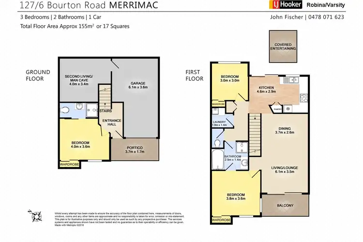 Floorplan of Homely townhouse listing, 127/6 Bourton Road, Merrimac QLD 4226
