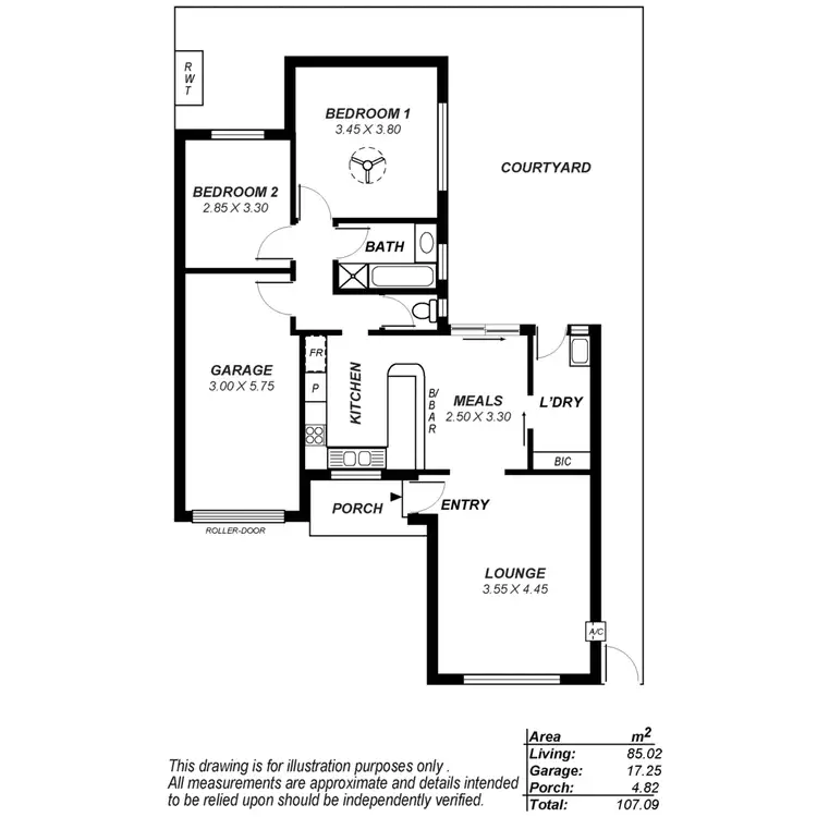 Floorplan of Homely unit listing, 3/24 May Street, Sefton Park SA 5083
