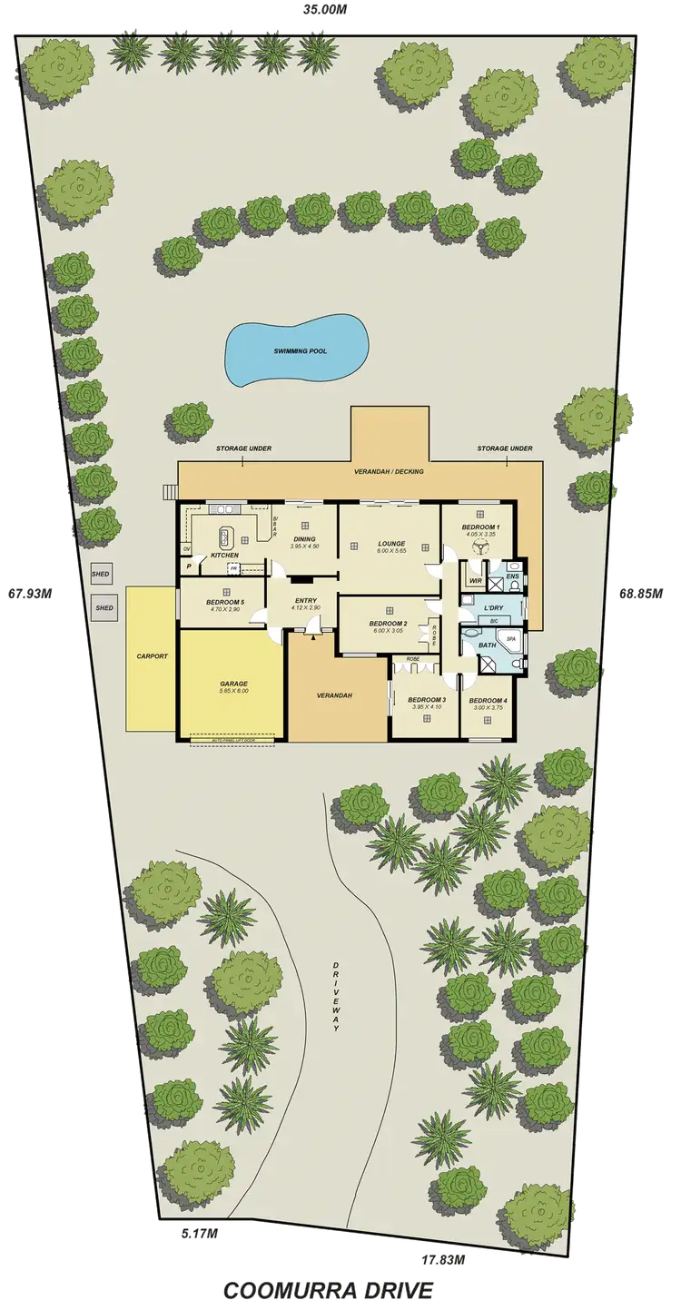 Floorplan of Homely house listing, 28 Coomurra Drive, Salisbury Heights SA 5109