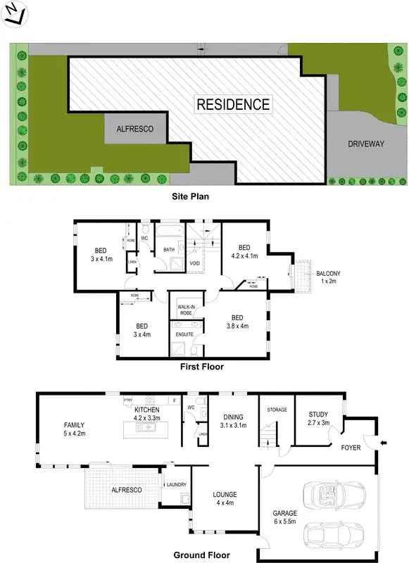 Floorplan of Homely house listing, 18 Deneden Avenue, Kellyville Ridge NSW 2155