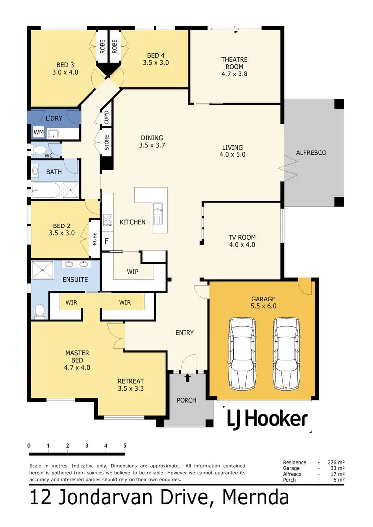 Floorplan of Homely house listing, 12 Jondarvan Drive, Mernda VIC 3754