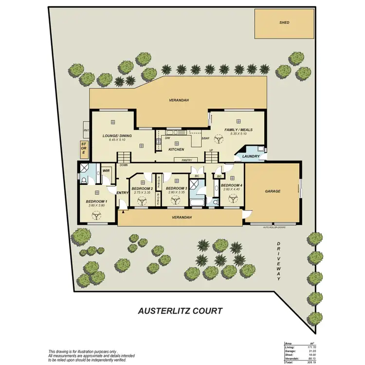 Floorplan of Homely house listing, 17 Austerlitz Court, Greenwith SA 5125