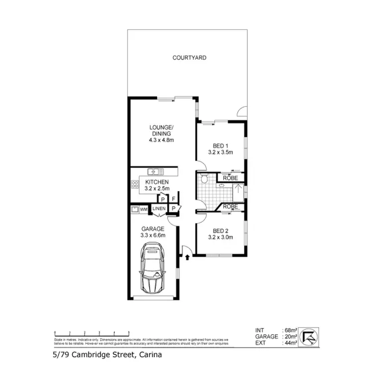 Floorplan of Homely unit listing, 5/79 Cambridge Street, Carina Heights QLD 4152