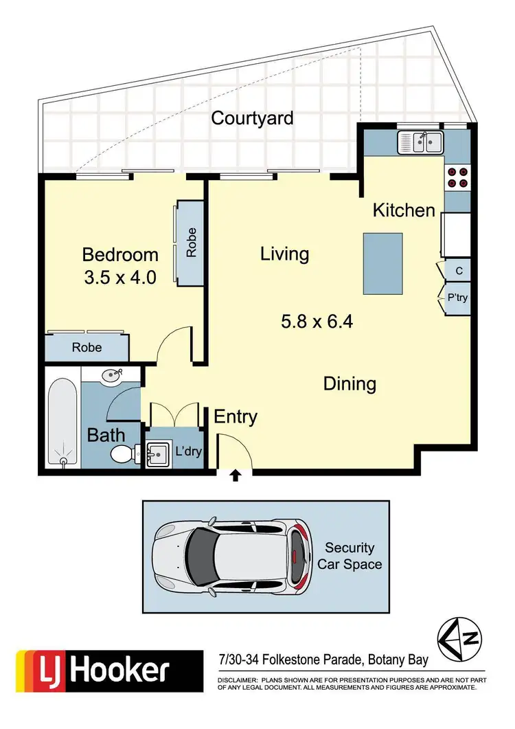 Floorplan of Homely apartment listing, 7/30 Folkestone Parade, Botany NSW 2019