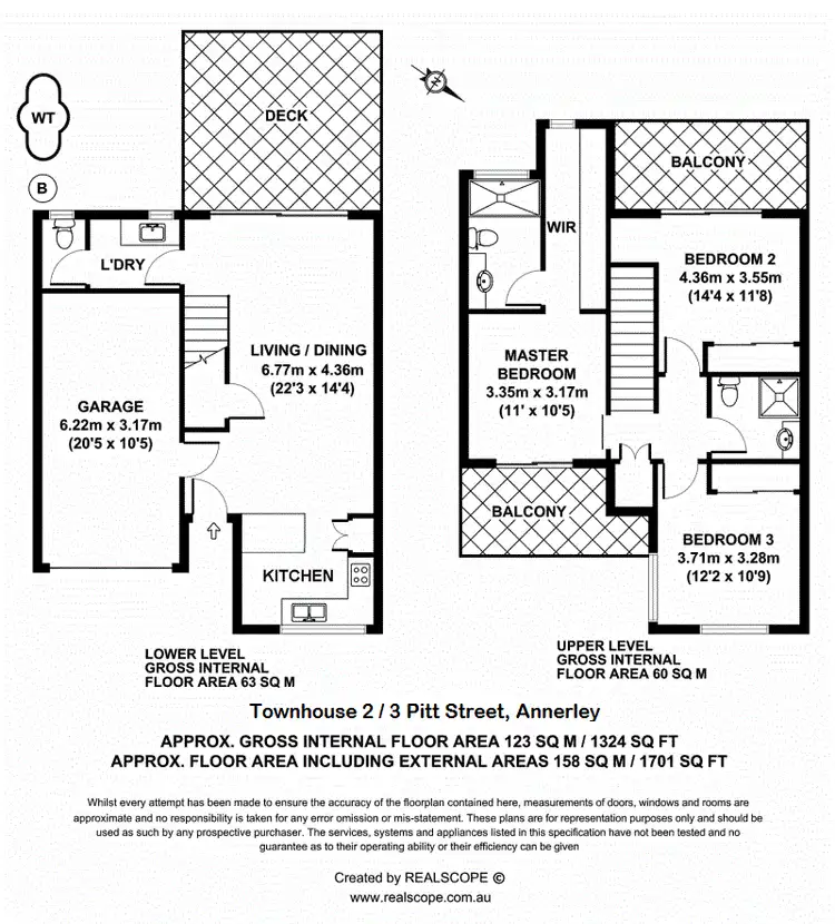 Floorplan of Homely townhouse listing, 2/3 Pitt Street, Annerley QLD 4103