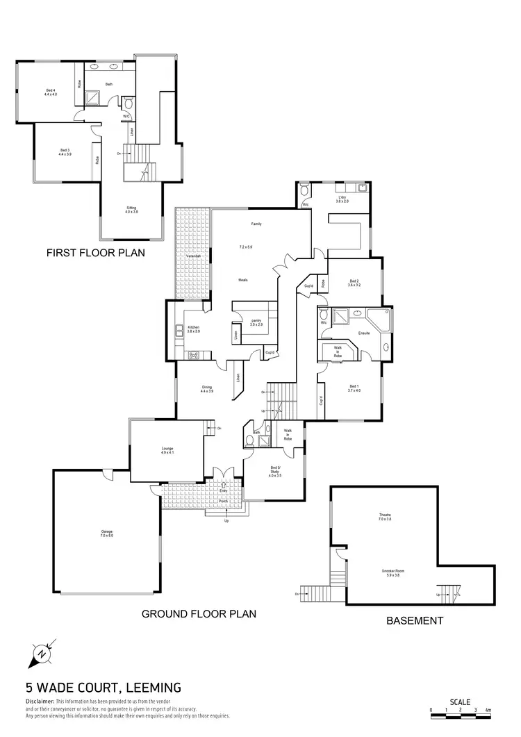 Floorplan of Homely house listing, 5 Wade Court, Leeming WA 6149