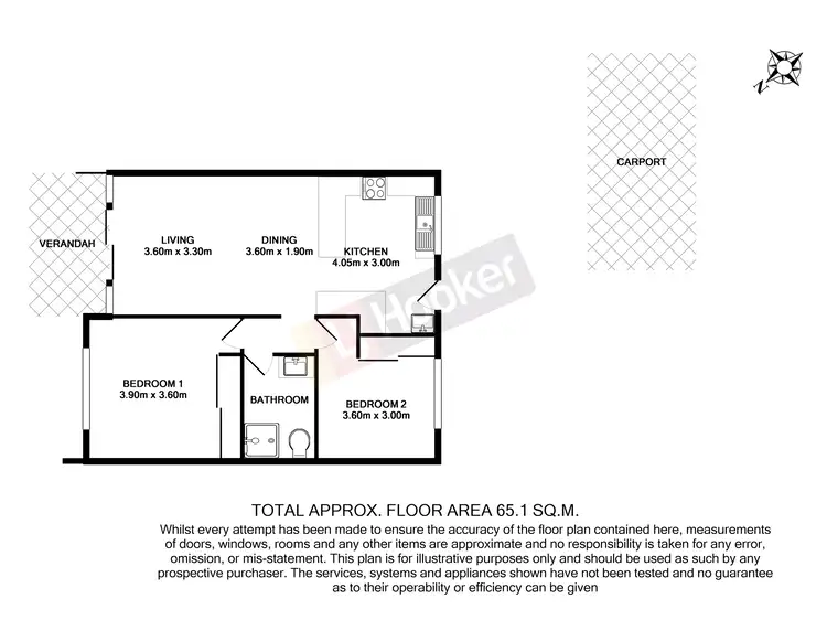 Floorplan of Homely unit listing, 2/16 Silkwood Street, Algester QLD 4115