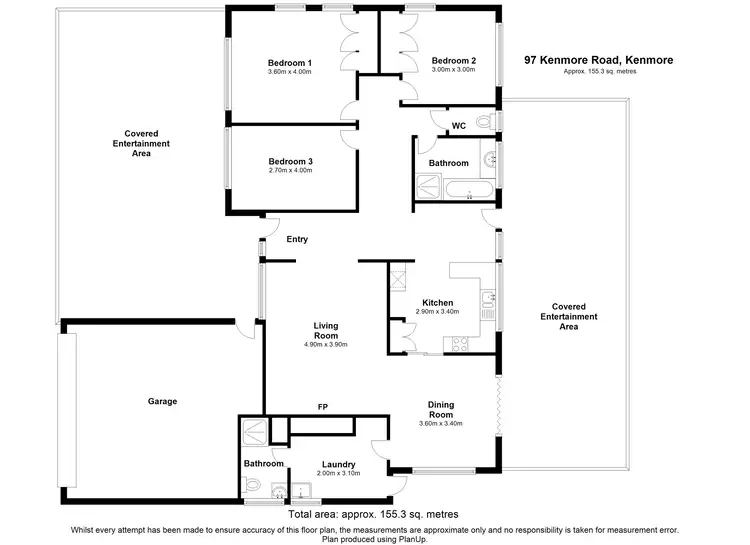 Floorplan of Homely house listing, 97 Kenmore Road, Kenmore QLD 4069