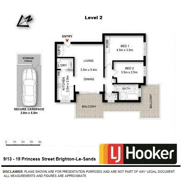 Floorplan of Homely unit listing, 9/13-19 Princess Street, Brighton-le-sands NSW 2216
