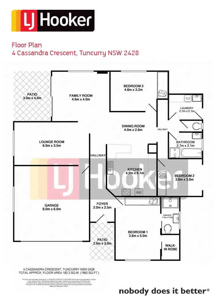 Floorplan of Homely house listing, 4 Cassandra Crescent, Tuncurry NSW 2428