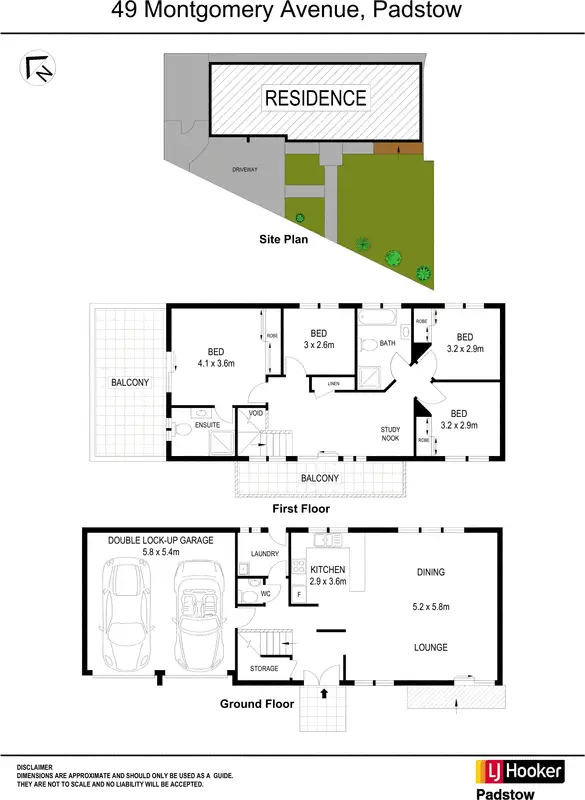 Floorplan of Homely semi-detached listing, 49 Montgomery Avenue, Padstow NSW 2211