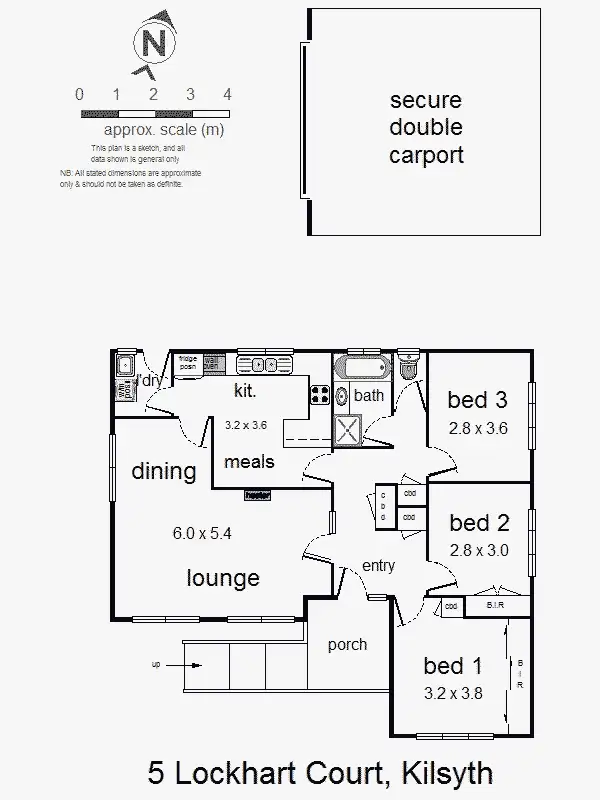 Floorplan of Homely house listing, 5 Lockhart Court, Kilsyth VIC 3137
