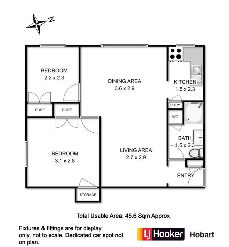 Floorplan of Homely unit listing, 18/22 Runnymede Street, Battery Point TAS 7004