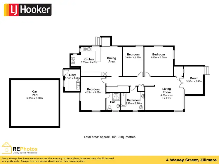 Floorplan of Homely house listing, 4 Wavey Street, Zillmere QLD 4034