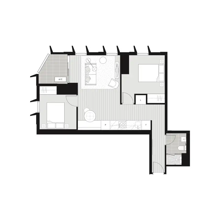 Floorplan of Homely apartment listing, * A'Beckett Street, Melbourne VIC 3000