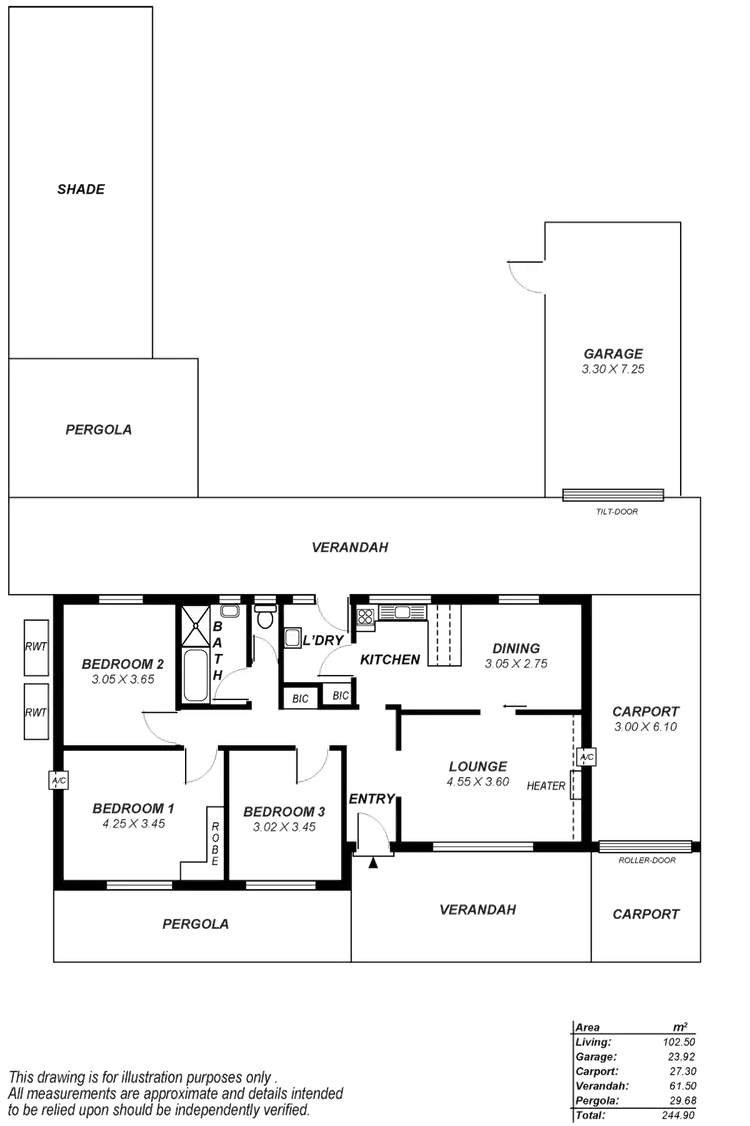 Floorplan of Homely house listing, 10 Ambrose Avenue, Campbelltown SA 5074