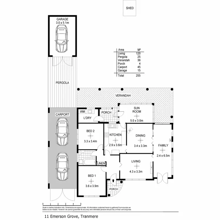 Floorplan of Homely house listing, 11 Emerson Grove, Tranmere SA 5073