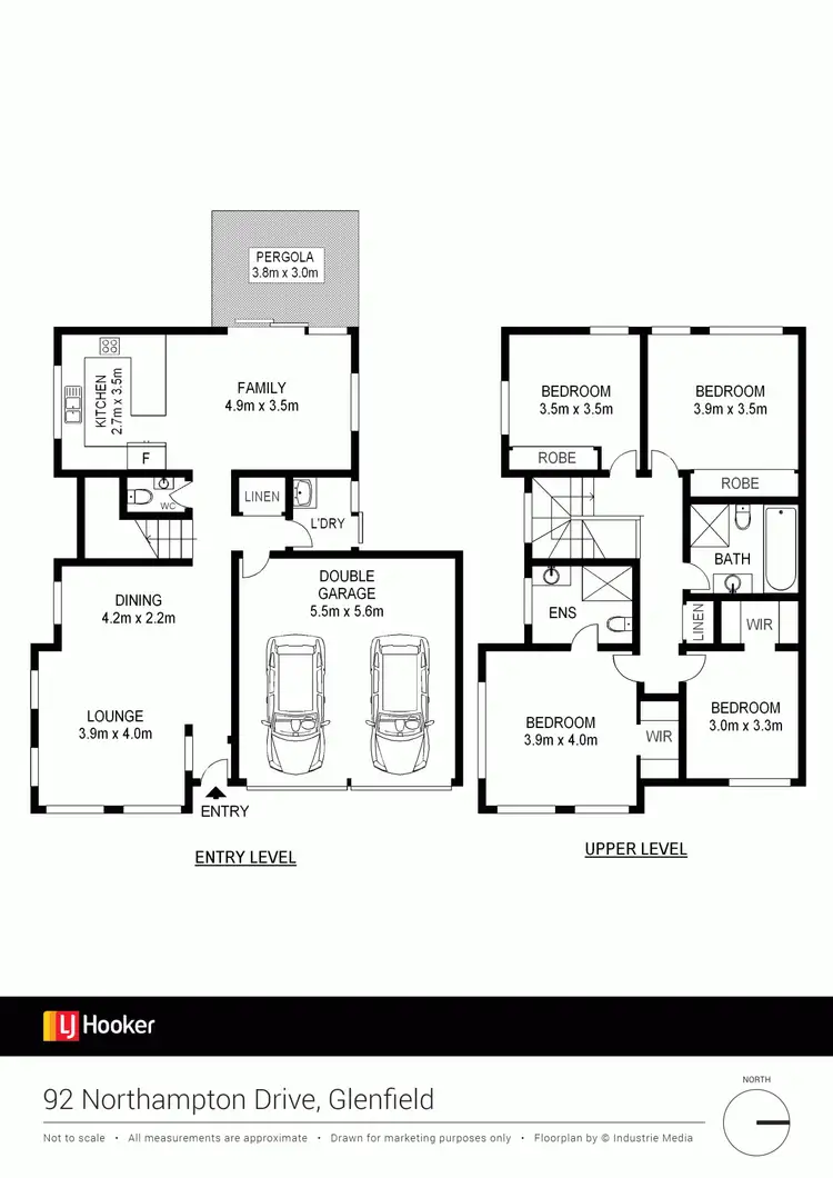 Floorplan of Homely house listing, 92 Northampton Drive, Glenfield NSW 2167