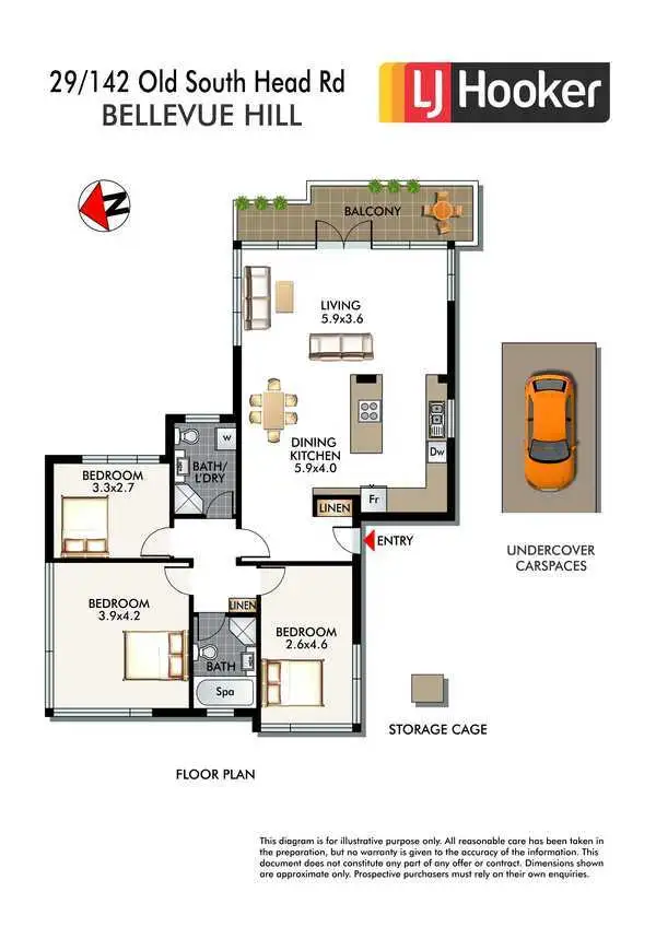 Floorplan of Homely apartment listing, 29/142 Old South Head Road, Bellevue Hill NSW 2023