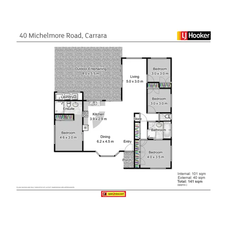 Floorplan of Homely house listing, 40 Michelmore Road, Carrara QLD 4211